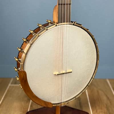 Ode Fretless Walnut Magician Nylon 5-String Openback Banjo 12" image 6