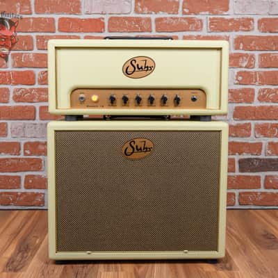 Suhr Badger 18-Watt Tube Head and 1x12" Cabinet Vintage Cream image 2