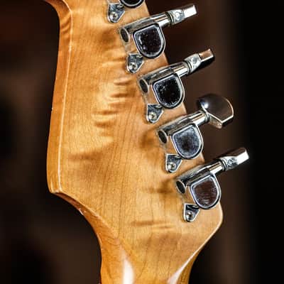 1990 Partscaster Stratocaster MIJ neck / American Standard body black image 12