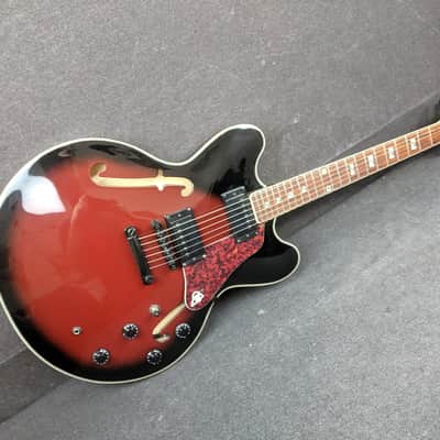 Canvas CSAS Semi-Hollow Electric Guitar Sunburst Finish Bild 13