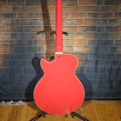 D'Angelico Premier SS Semi-Hollow Single Cutaway Stairstep Tailpiece, Ovangkol Fretboard Fiesta Red w/ Original Gig Bag image 16