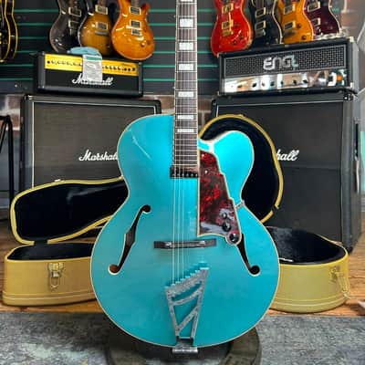 D'Angelico Premier EXL-1 Ocean Turquoise 2018 Hollow Body Electric Guitar image 1