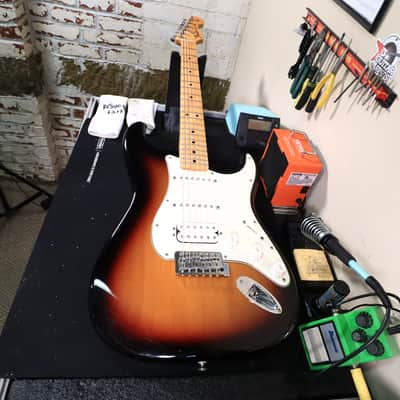 2013 Fender Stratocaster MIM Maple Sunburst Guitar HSS image 16