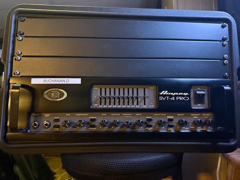 Ampeg SVT-4 PRO 1200-Watt Bass Amp Head 1997 - 2006 - Black image 1
