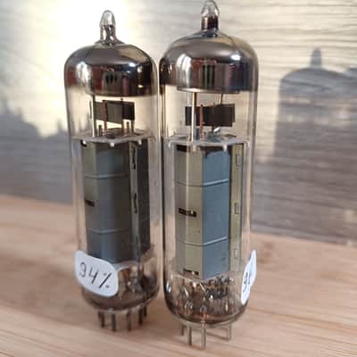 Very rare 1959 1962 PHILIPS MINIWATT AMPEREX  el84 6bq5 matched pair rx3 rx4 made in Austria great Mullard alternative for  Vox ac15 Marshall Echolette image 3