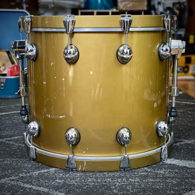 Premier Genista 10/12/14/22 Drum Kit Gold Lacquer - 1998 image 7