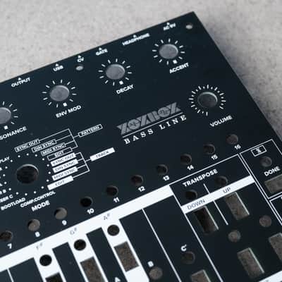 XOXBOX 303 Clone Custom Front Control Panel - Satin Black or Satin White image 4
