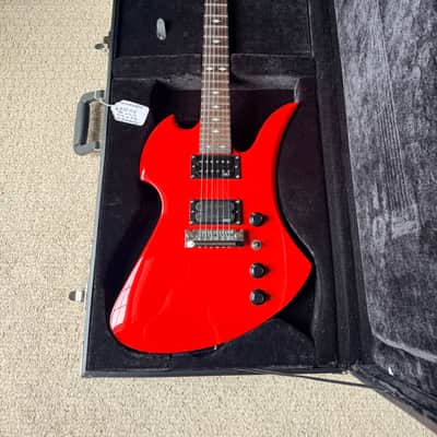 B.C. Rich NJ Retro Mockingbird Ferrari Red w/ Hard Case - KOREA image 5