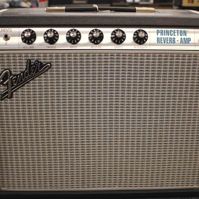 2025 Fender '68 Custom Princeton Reverb 12 Watt 1x10 Tube Guitar Combo Amp w/Cover Footswitch Black image 1