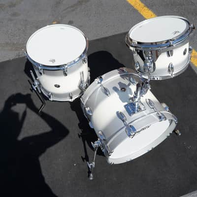 Gretsch USA Brooklyn Series 3pc Maple/Poplar Shell Pack SILVER MIST DUCO Satin Finish | 12''/14''/18'' image 7