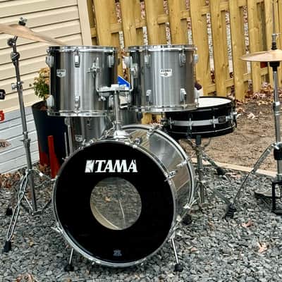 Tama Vintage swingstar 22/16/13/12 80s - Gun metal chrome image 3