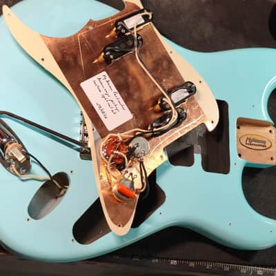 MyDream Partcaster Custom Built - Sonic Blue Split-Coil Dreamsongs image 10