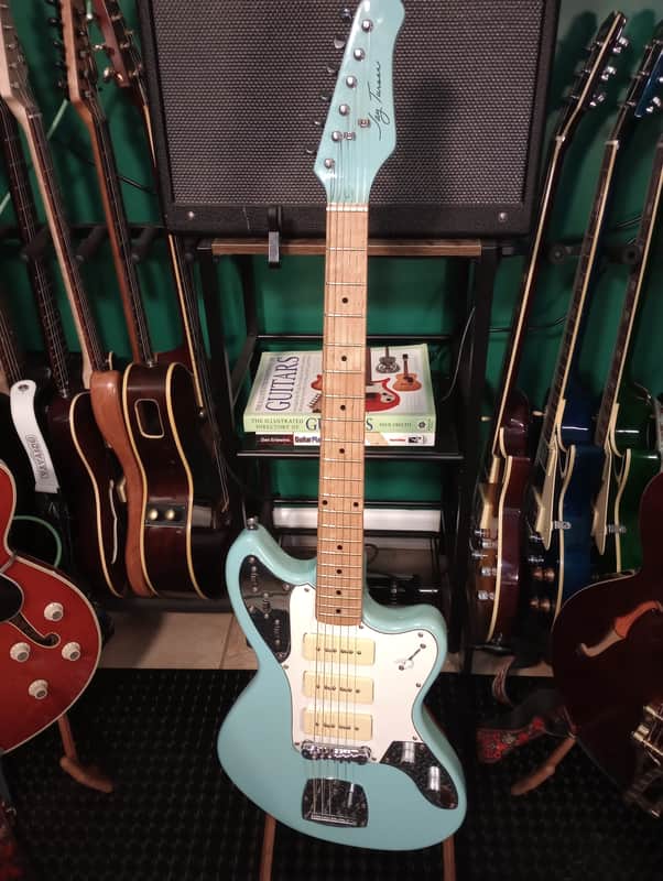 Jay Turser Surfmaster *PRO SETUP & SHIELDED*2000s - Powder Blue image 1