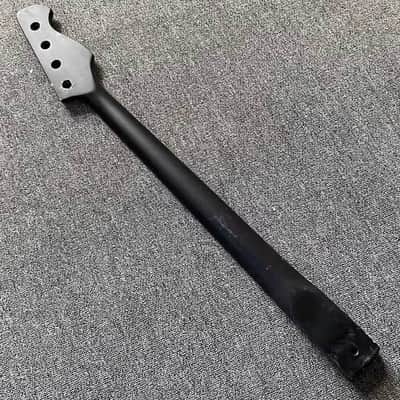 Harley Benton Black Left Handed 4 String Bass Maple Neck, Rosewood Fingerboard, Defected Truss Rod image 2