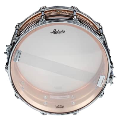Ludwig LC662KT Hammered Copper Phonic Snare 14"x6,5 - Snare Drum image 3