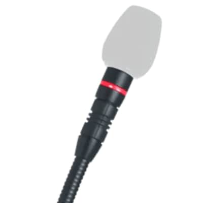 Shure MX415R/N 15" Shock-Mounted Gooseneck, No Capsule, with LED ring, includes surface mount preamplifier image 3