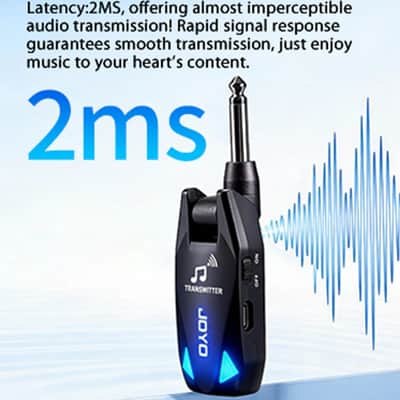 Joyo JW-08 Wireless Transmitter Receiver UHF ISM 20-20kHz Frequency Band, price include the import duty for US buyer image 4