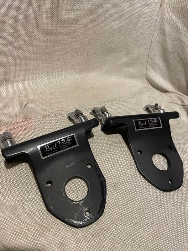 Pearl ISS Tom mount plates - Black image 1