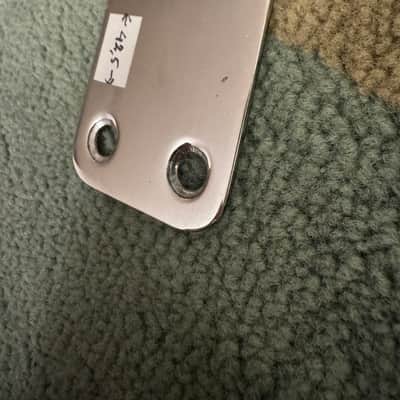 Unknown Neck plate made in Japan [screw holes 25,5mm/ 42,5mm apart 60s-80s - Chrome image 2