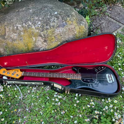 1978 Fender Musicmaster Bass - Black - Light Weight - OHSC image 18