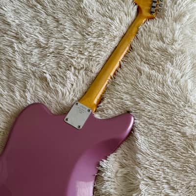 1965 Fender Jaguar Burgundy Mist Electric Guitar image 10