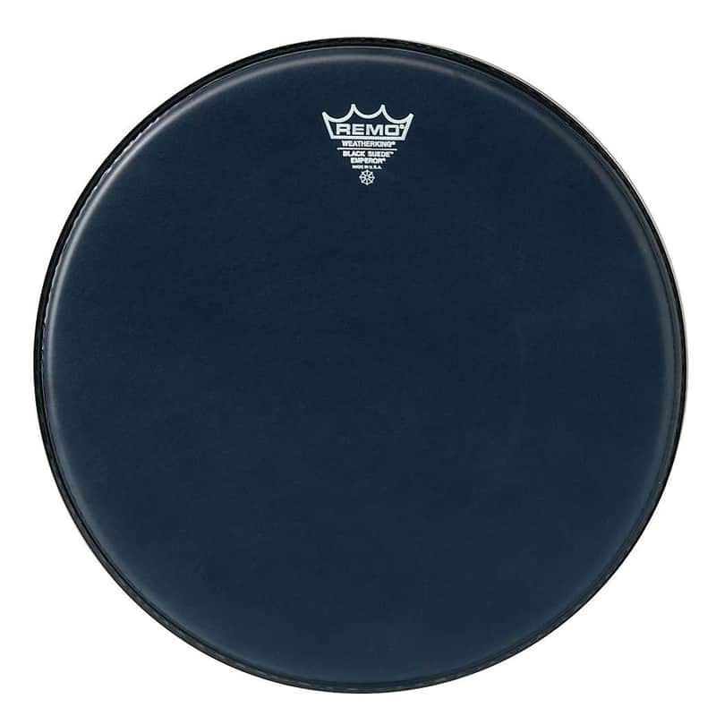 Remo Emperor Black Suede Drum Head 13" image 1