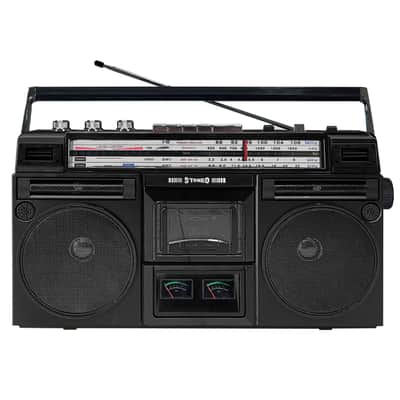 Retro Cassette USB Player & Recorder Boombox with Bluetooth | 4-Band AM/FM/SW Radio & VU Meters image 1