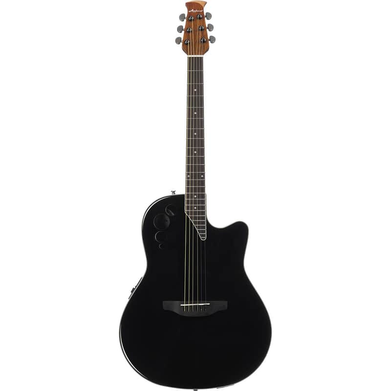 Ovation Applause Elite AE44II-5 Acoustic/Electric Guitar (Black) image 1