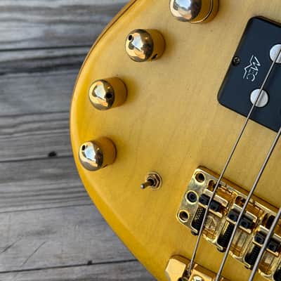 2006 Warwick Corvette FNA Jazzman 5 String with Bag - Honey Violin Oil image 8