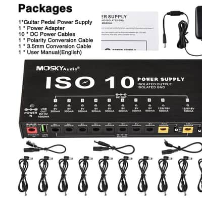 Mosky Audio ISO 10 Power Supply Isolated Outputs/Isolated Ground Internal Transformer Fast Ship image 4