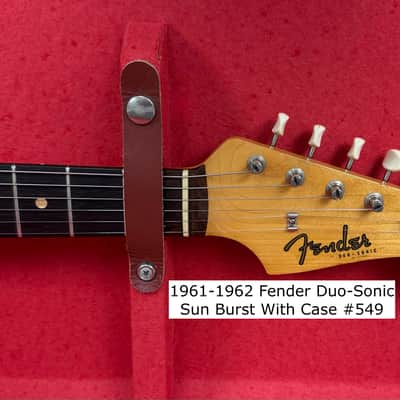 1961-1962 Fender Duo-Sonic SunBurst (#549) Original Vintage Finish/Body+Case image 12