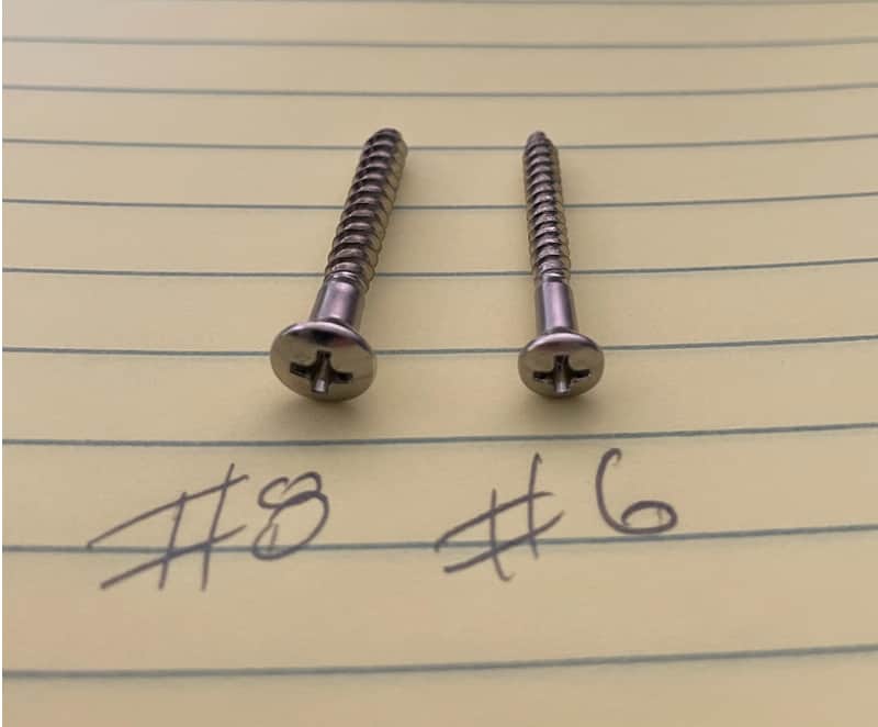 4 Nickel Vintage Fender Amplifier Back Panel Screws (PLEASE READ BEFORE ORDERING) image 1
