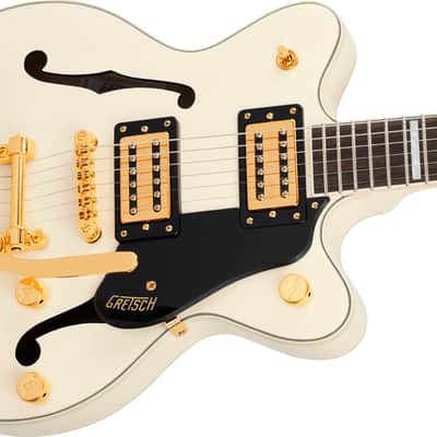 Gretsch G2655TG Streamliner Center Block Jr. Double-Cut with Bigsby LTD Laurel FB Vintage White image 4