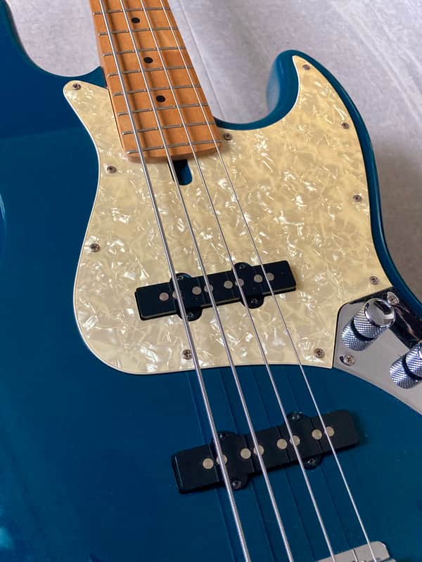 ベース Brian by bacchus BJB-380 Brian by Bacchus BJB-380 MarineBlue Jazz Bass 1990s | Reverb
