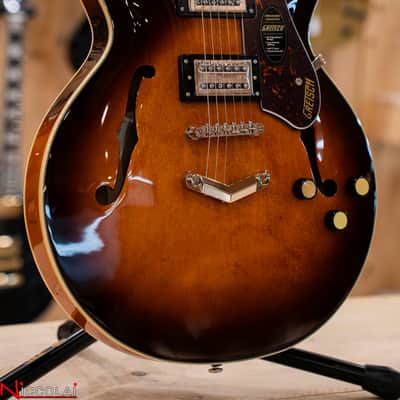 GRETSCH G2622 Streamliner Center Block Double-Cut with V-Stoptail Laurel Fingerboard Broad’Tron BT-3S Pickups Forge Glow image 4