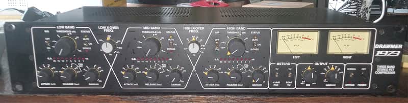 Drawmer 1973 Three Band Stereo FET Compressor 2015 - Present - Black image 1