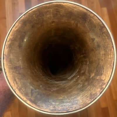 Anton Füller No. 188 Antique Tenor Horn – Graslitz i/B Bohemia – Abalone Keys – Fully Playable image 8