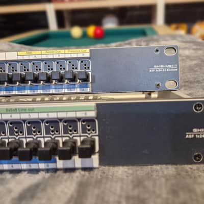2x Ghielmetti ASF 1x24 AV Econom Patchbays – Excellent Condition image 3