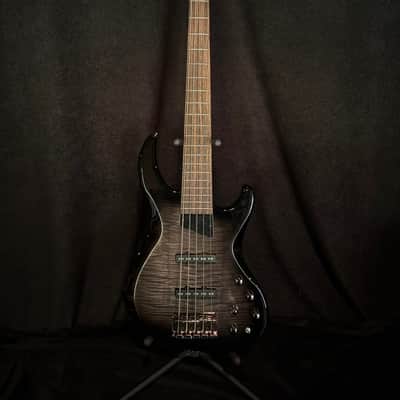 MTB Kingston Saratoga 5-String Electric Bass Guitar Trans Black Burst image 2