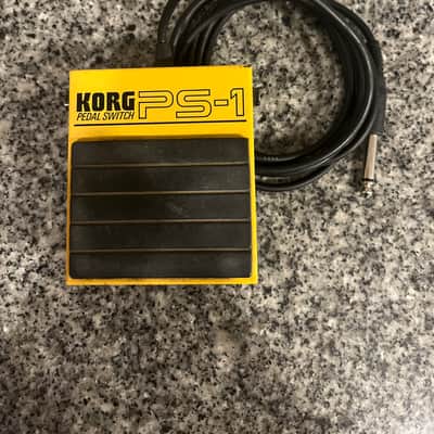 Korg PS1 Single Momentary Footswitch Sustain Pedal 2010s - Yellow image 1