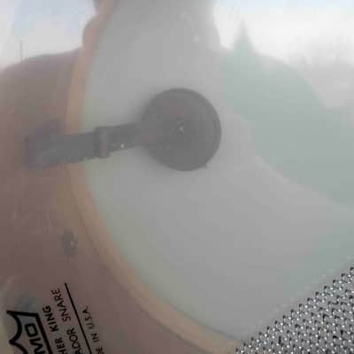 Early 60's Vintage Ludwig Super Classic 5.5x14 Transition Badge Snare Drum in White Marine Pearl (Rm 4) image 6