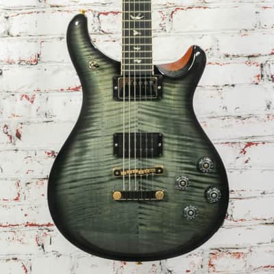 PRS - (2018) McCarty 594 Wood Library 10-Top Electric Guitar Trampas Green Smokehouse Burst with OHSC - USED image 1