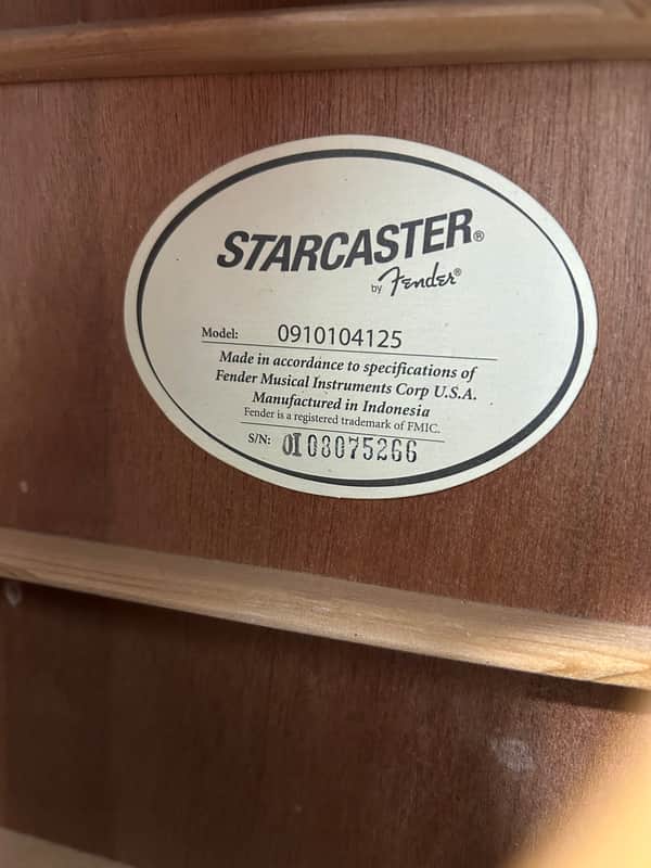 Fender Dreadnaught Acoustic 0910104125 Starcaster 2000’s - Gloss image 1