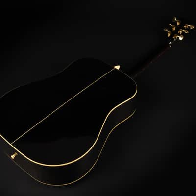 1989 Sigma by Martin DM-4B - Black | Korea Vintage Dreadnought Acoustic Guitar Solid Top | Case image 12