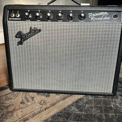 Fender '65 Princeton Reverb Reissue 15-Watt 1x10" Guitar Combo 2008 - Present - Black image 1