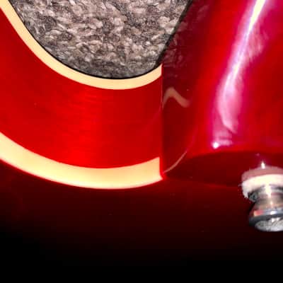 Epiphone The Dot ch  Cherry red electric guitar semi hollow body image 12