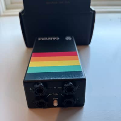 Walrus Audio Canvas Stereo Dual Line Isolator Direct Box 2022 - Present - Black w/ Rainbow Graphic image 3