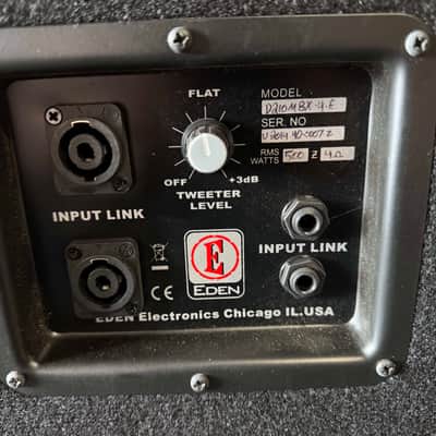 Eden 210MBX-4E 2x10" Bass Tiltback Speaker Cabinet 350w 4Ω image 3