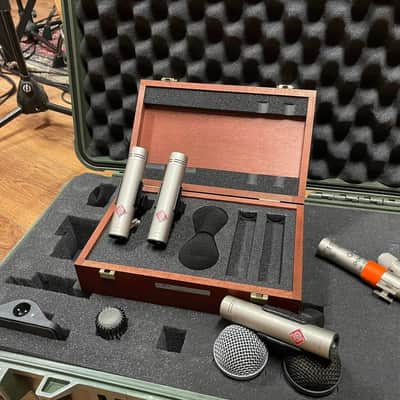 Neumann KM 184 Small Dgiaphragm Cardioid Condenser Microphone Matched Stereo Pair 1993 - Present - Nickel image 2