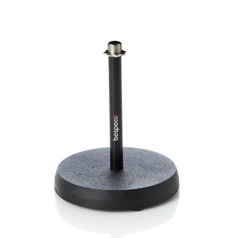 ASTA MICROFONICA PROFESSIONALE  BESPECO da tavolo con base rotonda in ghisa image 1